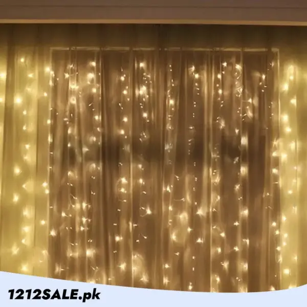 fairy lights in room